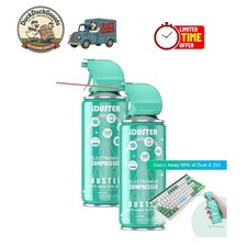 Eco-Friendly Compressed Air Duster - 2PCS 3.5oz for Gentle Electronic Cleaning