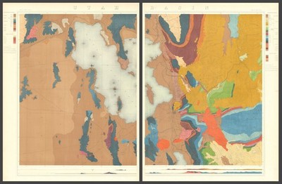 40th Parallel Survey Map III Utah Basin Salt Lake Geological Clarence King 1876