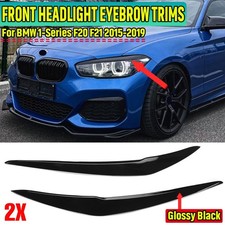 Scheinwerferblenden Scheinwerfer Wimpern Schwarz F�r BMW 1er F20 F21 LCI 2015-19