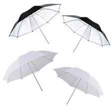 Photography Umbrella Lighting 4 Pack Kit, 33"/84cm Soft White Translucent and...