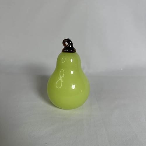"Escultura de vidrio soplado de vidrio del Támesis pera fruta 4,5"" de alto 3"" de ancho" - Imagen 5 de 10