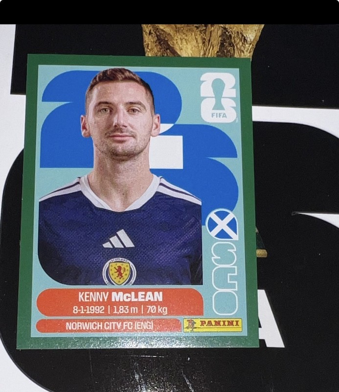 2026 FIFA World Cup Panini Green Parallel Sticker Kenny McLean sco 16