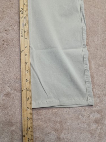 Ermenegildo Zegna Khaki Pants Mens 34 Tan Chino Straight Flat Front - Picture 6 of 9