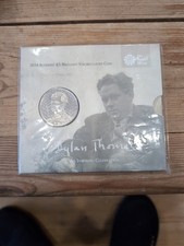 2014 Alderney &pound;5 Brilliant Uncirculated Coin 'dylan Thomas'