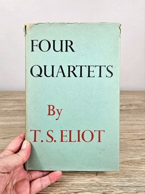 TS ELIOT Four Quartets 1944 1st Edition Faber Poetry Rare Book Dust Jacket