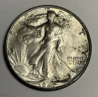 Lustrous AU 1947-D Walking Liberty Silver Half Dollar, AlmostUncirculated
