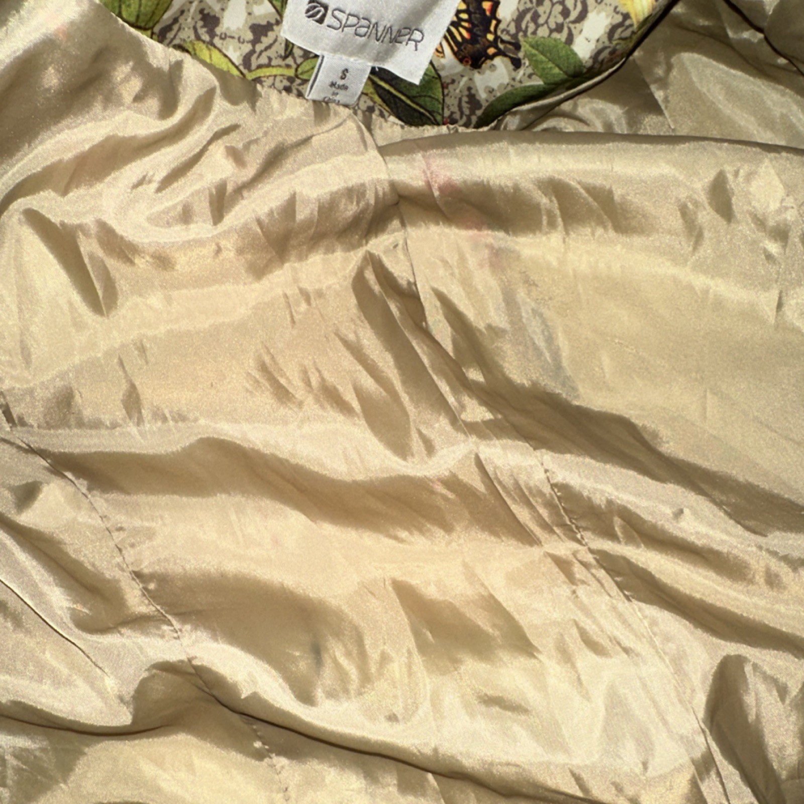 Spanner Multicolor Floral Long Button Lined Jacke… - image 3