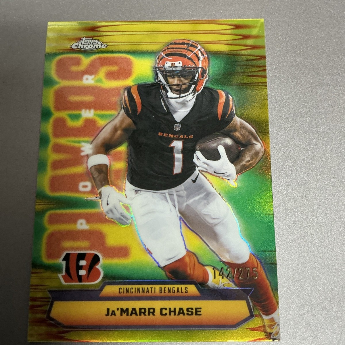 2025 Topps Chrome Football Jamarr Chase /275 Power Players