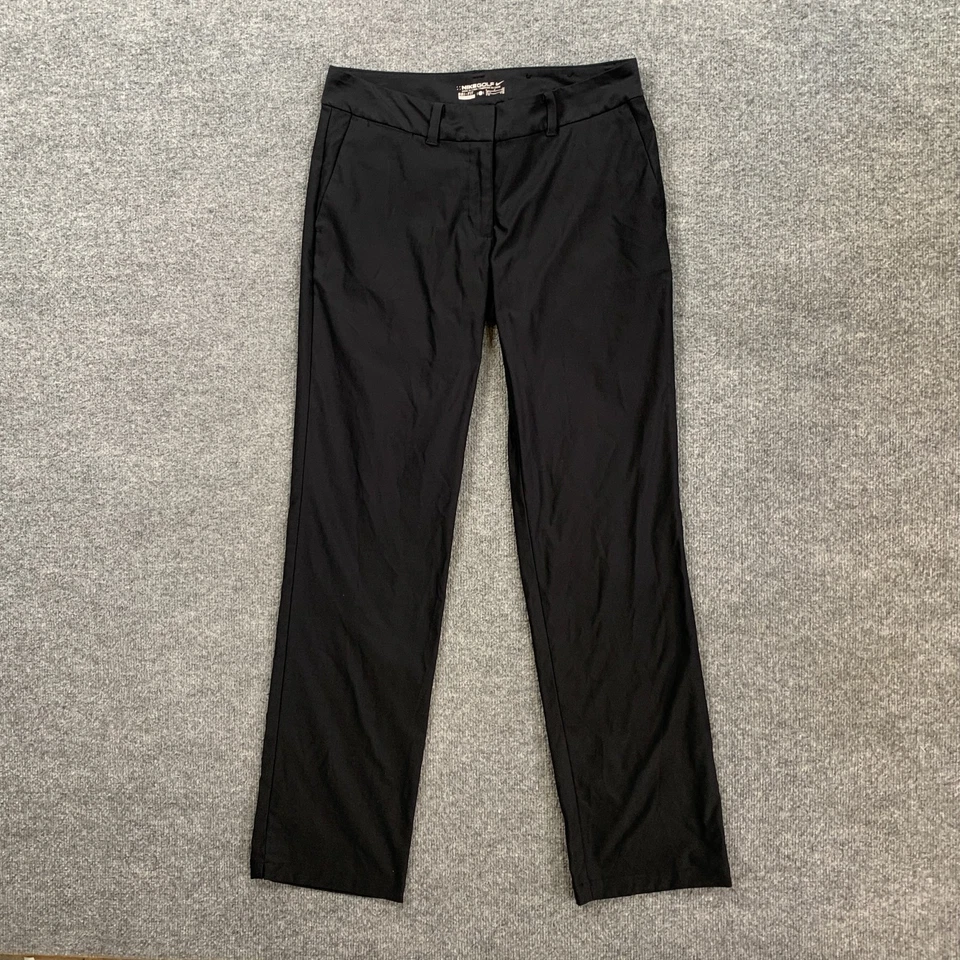 Pantalones de golf Nike para mujer 6 negros torneo Dri Fit rendimiento absorbente de sudor golf Foto 2 de 4