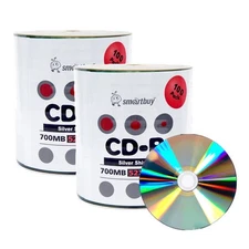 200-disc 700mb/80min 52x Cd-r Shiny Silver Top Blank Recordable Media Disc