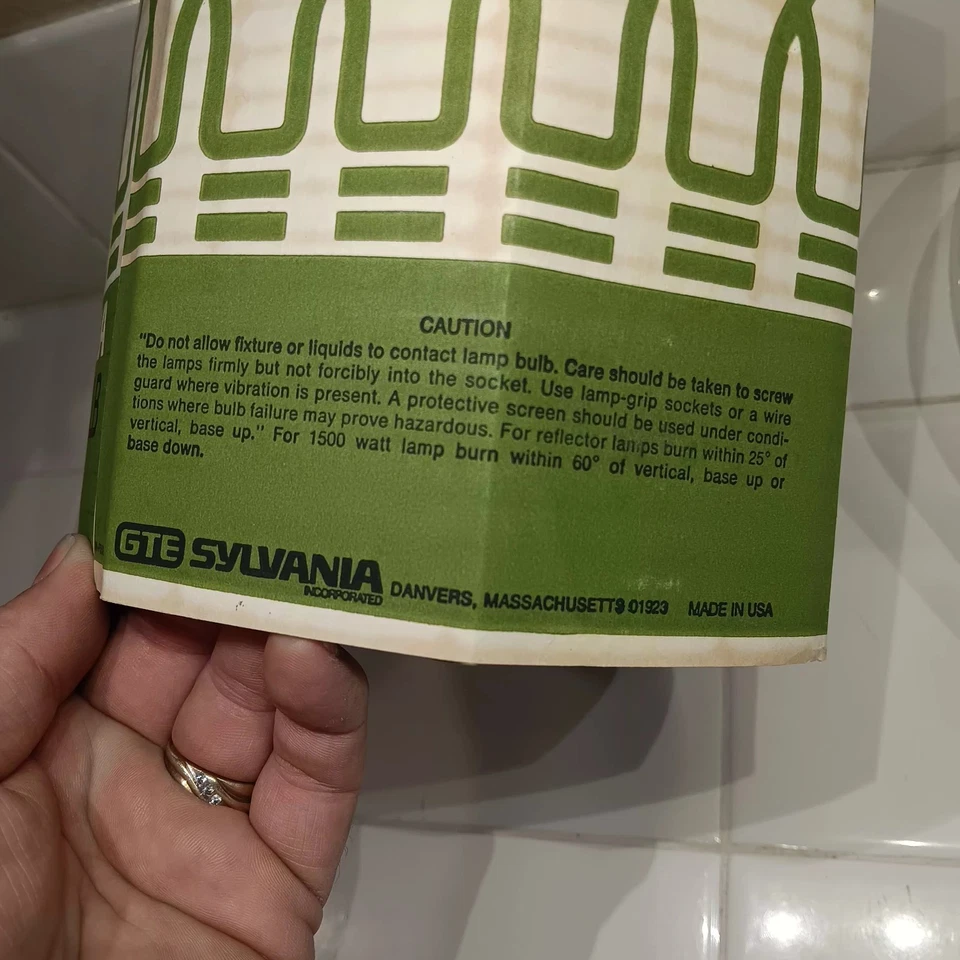 1 Vintage Sylvania 1500W 130V PS52 CLEAR Mogul E39 Base LIGHT BULB NEW Old Stock - Image 3 of 4