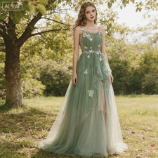 2026 New Forest Wedding Dresses Bridesmaid Dresses Spaghetti Strap Lace Up Back