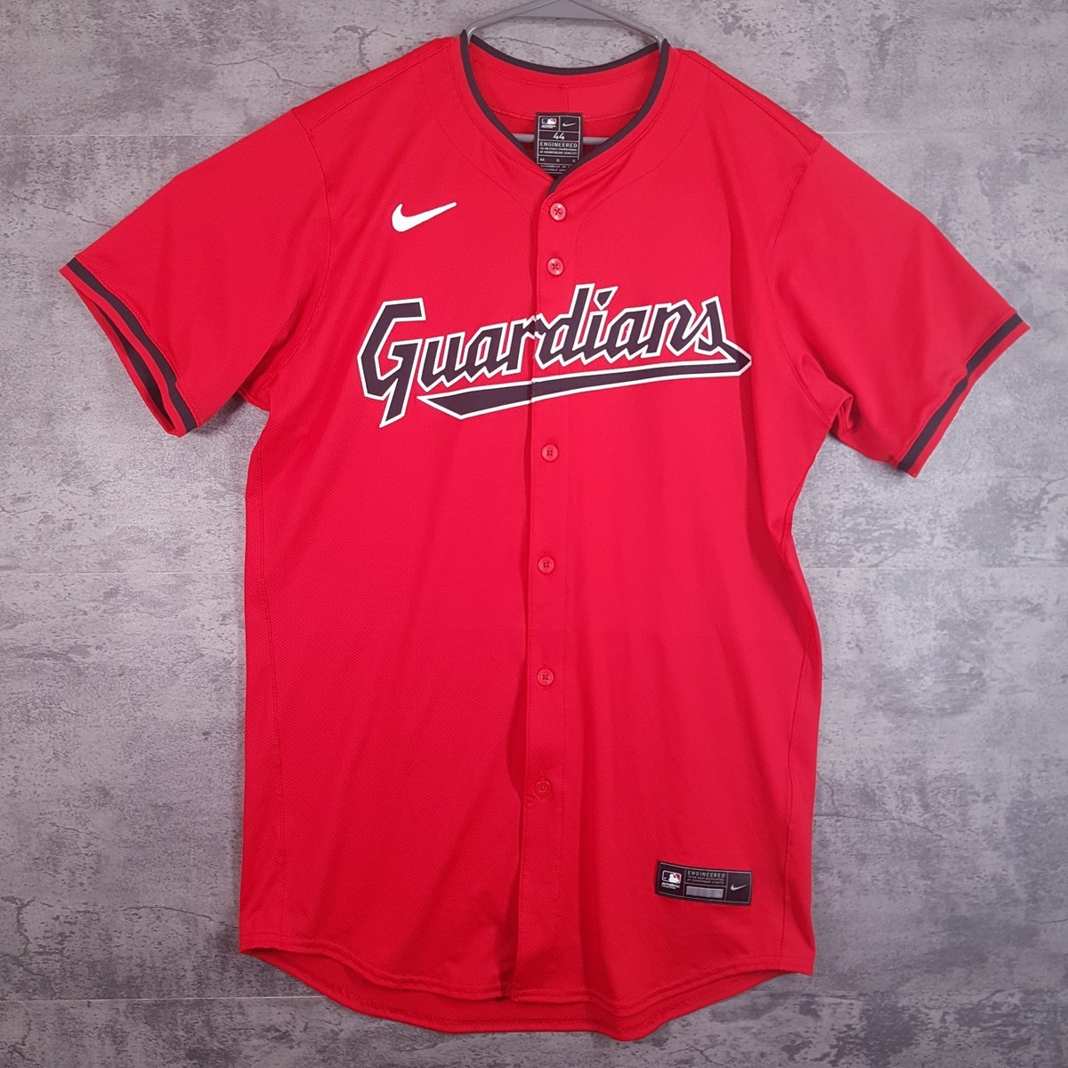 NIKE Cleveland Guardians Home Authentic On Field Jersey Mens 44