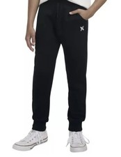 Hurley boys Fleece Jogger Pants gray SMALL 7/8 Easy Fit Elastic