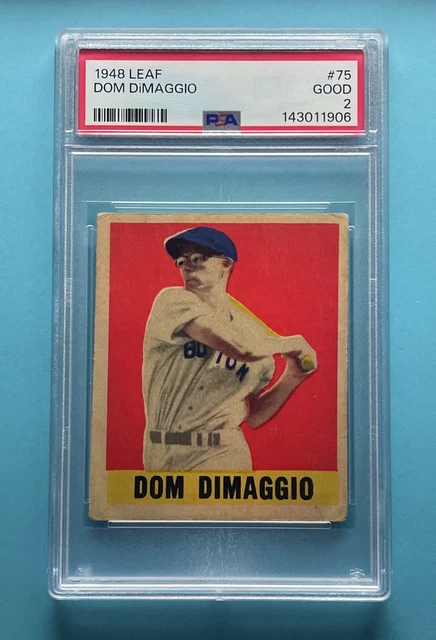 1948-49 Leaf Baseball #75 Dom DiMaggio SP - PSA 2 GOOD