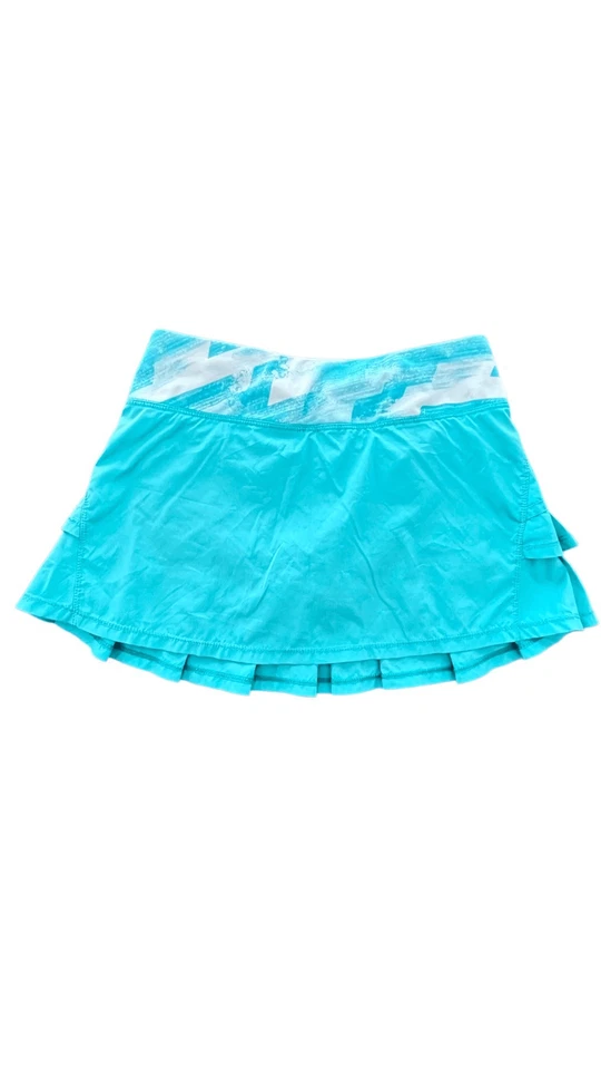 Falda plisada IVIVVA de Lululemon Skort verde azulado niñas talla 10 Foto 2 de 4