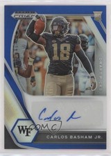 2021 Panini Prizm Draft Picks Blue 18/149 Carlos Basham Jr Boogie Auto 00jz