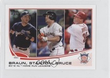 2013 Topps Mini League Leaders Ryan Braun Giancarlo Stanton Jay Bruce #246 1u1