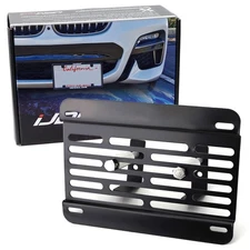 No Drill Front Grille Mesh Mount License Plate Relocator Kit For 18-up BMW X3 X4