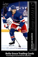 2021-22 Upper Deck Morgan Barron #215 New York Rangers Rookie Young Guns NHL  