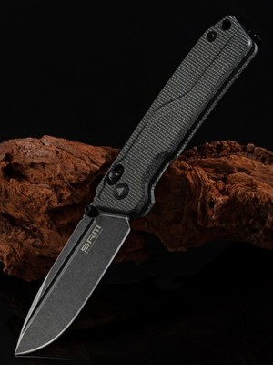 SRM Rubik 7228L-MB2 (10Cr15CoMoV blade, Micarta, ambi clip, large size) No Box