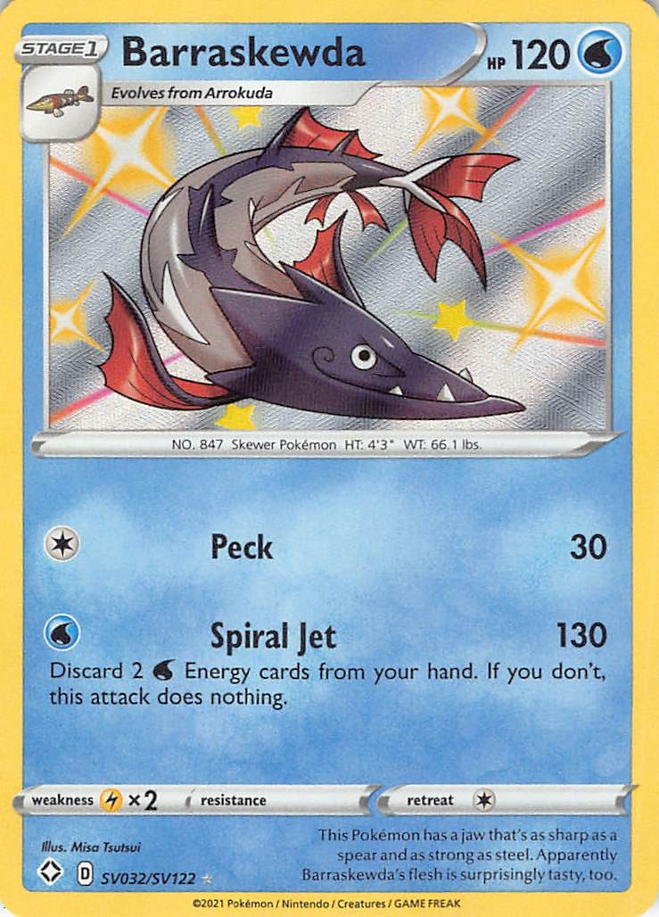 Barraskewda SV032/SV122 Shining Fates: Shiny Vault Holofoil