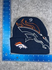 Denver Broncos Gameday Beanie Toque Youth 8-20 Blue Knit NFL Acrylic