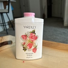 Yardley of London English Rose 7.0 oz Perfumed Talc Metal Tin Unopened
