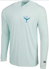 Pelagic Aquatek Hooded Men’s Medium Tails Up Sea NEW! Fishing Long Sleeve Fishin