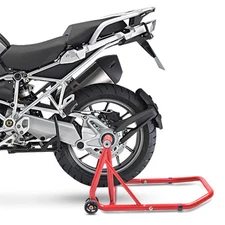 ConStands Rear Paddock Stand for BMW R 1250 GS 19-23 red, Single Swing Arm, adap