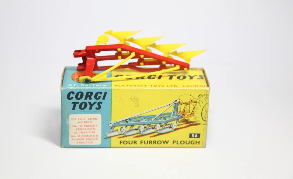Arado Corgi 56 cuatro surcos enchapado en piezas en caja original - Excelente lote 2 Foto 4 de 4