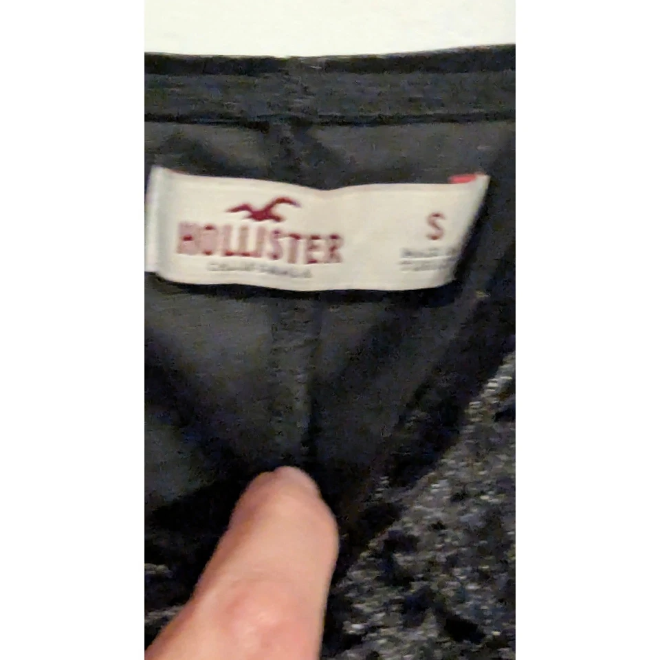 Mini Vestido Hollister Terciopelo Negro Correa de Espagueti Bodycon Fiesta Club Talla S Foto 3 de 4