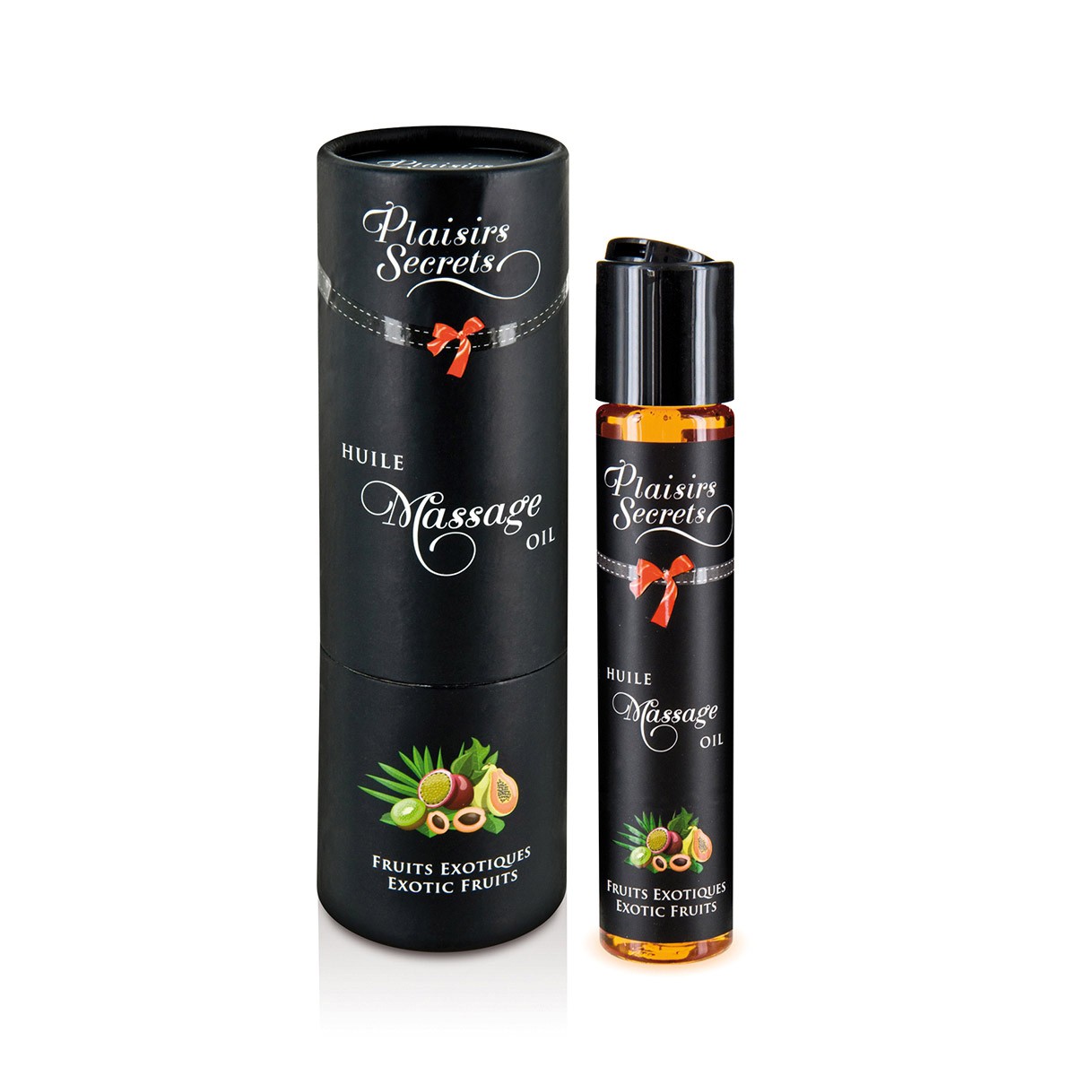 Huile de massage Plaisir Secret de 100ml au parfum de fruits exotiques