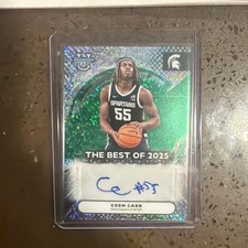 2025-26 Bowman’s Best Coen Carr ROOKIE AUTO /99 Color Match MICHIGAN STATE