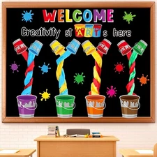 Epakh Painting Art Bulletin Board Set Painting Art DIY Classroom Decorations 3D