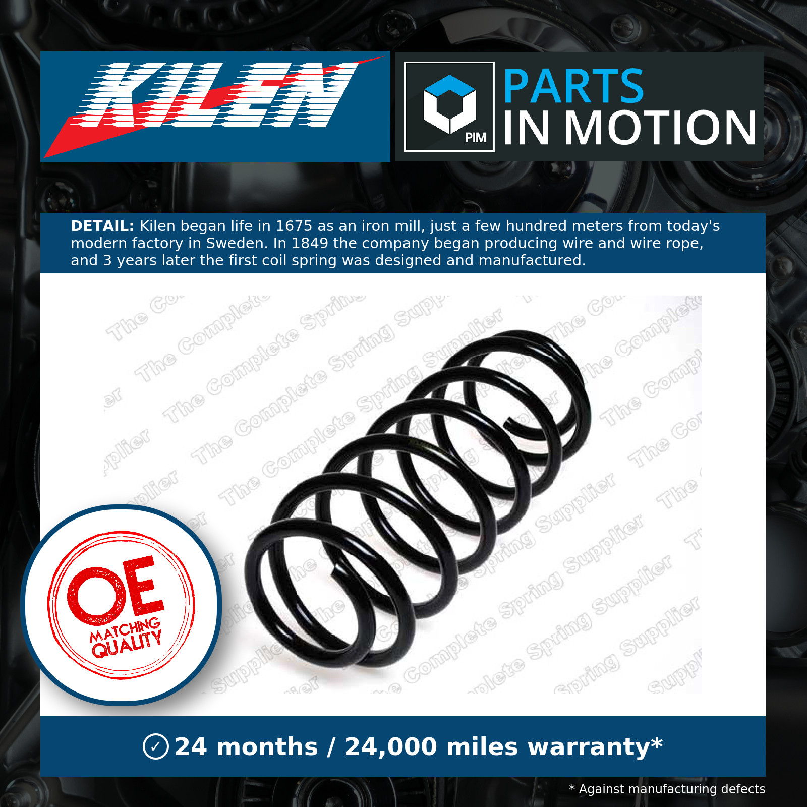 Coil Spring fits VW PASSAT 32, 32B, 33B 2.2 Front 85 to 88 Suspension Kilen New