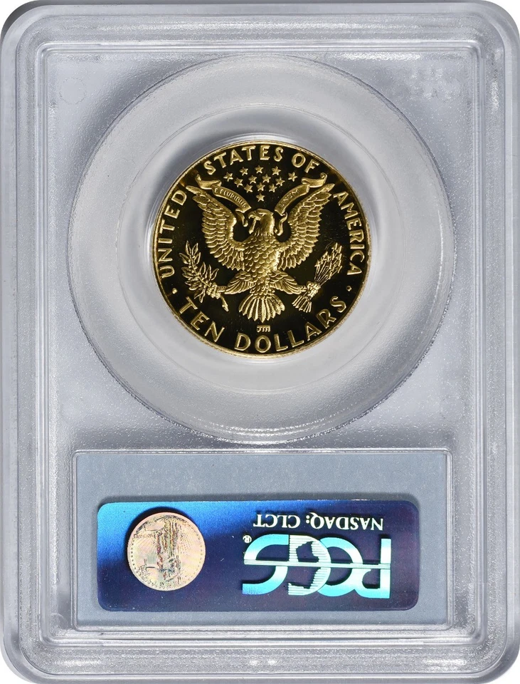 1984-W Olympic $10 Gold Ten Dollar Commemorative PR69DCAM PCGS - Image 2 of 2
