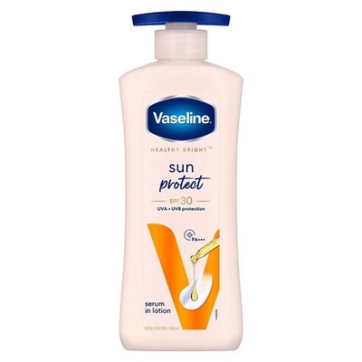 Vaseline Healthy Bright Sun Protection Body Lotion SPF 30 400ml Exp 2027