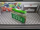 Vintage Hot Wheels Plymouth Hemi King Cuda matching plate box Diecast VGC+++