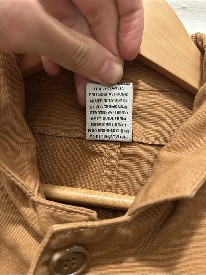 Abrigo Chaqueta Hombre Chums Chore Talla Mediana Pato Lona Medio Cuello Foto 4 de 4