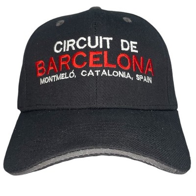 Formula  1 Circuit De Barcelona Montmelo cap in Black.