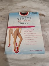 Spanx Assets Red Hot Label Super Control High Waist Sheers SZ M Blackest Black