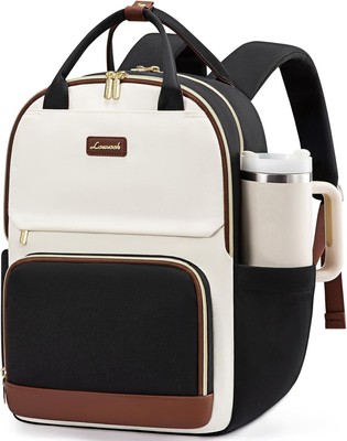 LOVEVOOK Laptop Backpack for Women with Giant Tumbler Holder Pocket, 15.6 inch T