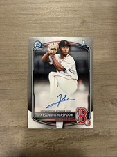 2025 Bowman Draft Kyson Witherspoon 1st Bowman Chrome Auto #CPA-KW Red Sox