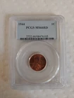1944 1c Lincoln Wheat Cent ~ PCGS MS 66 RD