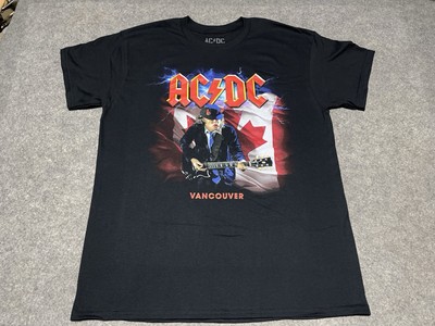 AC/DC L Vancouver Canada NEW Concert Tour Shirt 4/22/25 Angus Rock Hells Bells