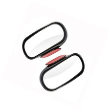 Blind Spot Mirror for Car, HD Glass Convex Side Mirror Wide Black 2 pieces