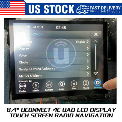 8.4'' Uconnect 4C UAQ Replacement LCD Display Touch Screen Radio Navigation 17-22