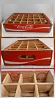 OLD Red VINTAGE  COCA COLA Wooden 24  Soda Pop Crate Carrier COKE Wood Box Case