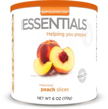 Emergency Essentials #10 can freeze dried foods - peach  slices